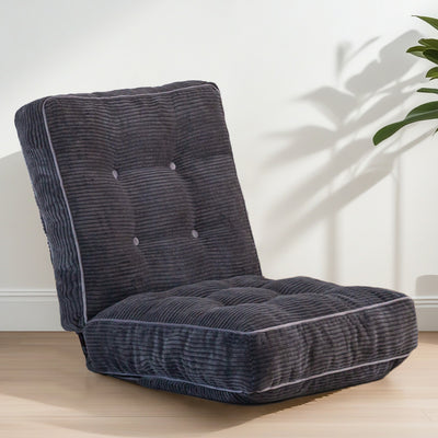 MAXYOYO Adjustable Floor Chair - Multi-Functional Chair for Gaming & Meditation, Dark Grey