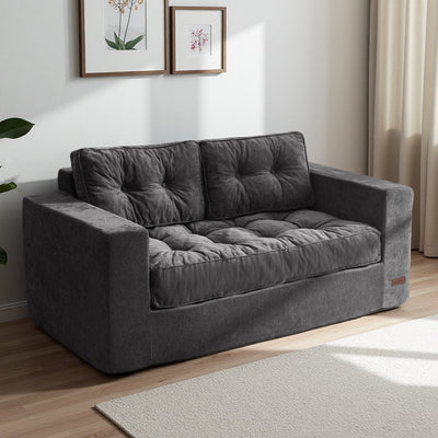 loveseat floor sofa#color_dark-grey