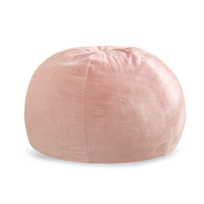 MAXYOYO 2-in-1 Kids Bean Bag Chair, Convertible Kids Bean Bag into Floor Bed (Pink)