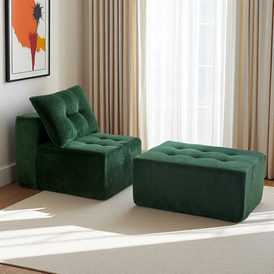 Modular Sectional Chaise Lounge #color_green