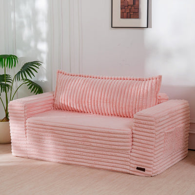 MAXYOYO Convertible Sofa Bed, 2 in 1 Folding Couch Bed, Fold Out Loves ...