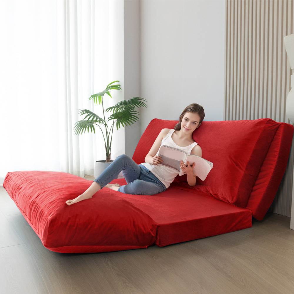 floor sofa bed#color_red