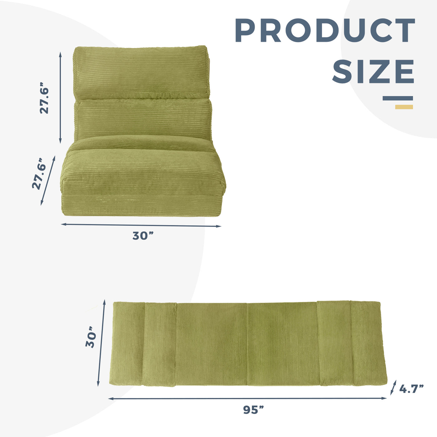 bean bag sofa bed#size_single-30x95-inch
