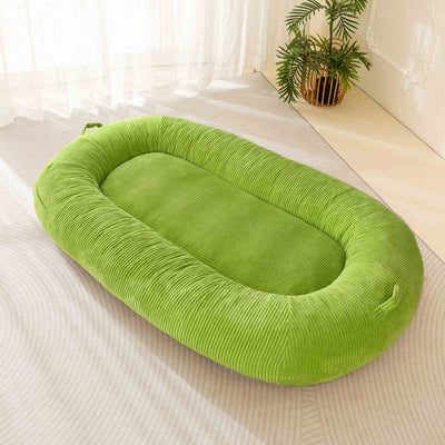 MAXYOYO Human Dog Bed, Corduroy Giant Bean Bag Dog Bed for Humans and Pets, Green