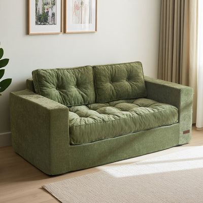 loveseat floor sofa#color_green
