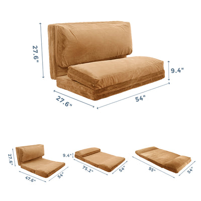 floor sofa bed#color_brown