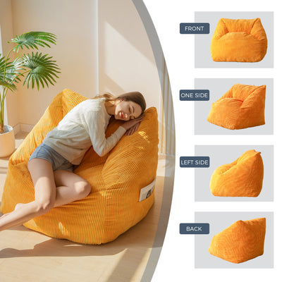 bean bag chair#color_orange
