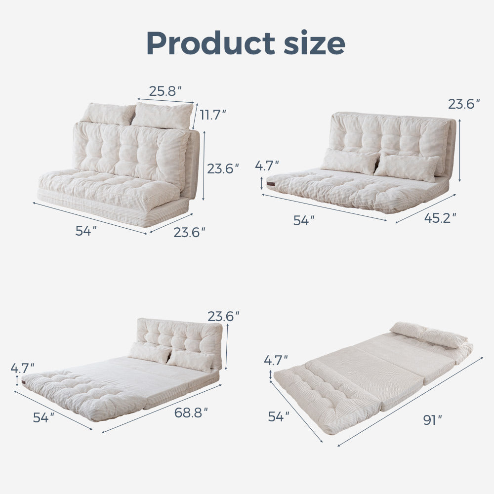 bean bag sofa bed#size_full-54x91-inch