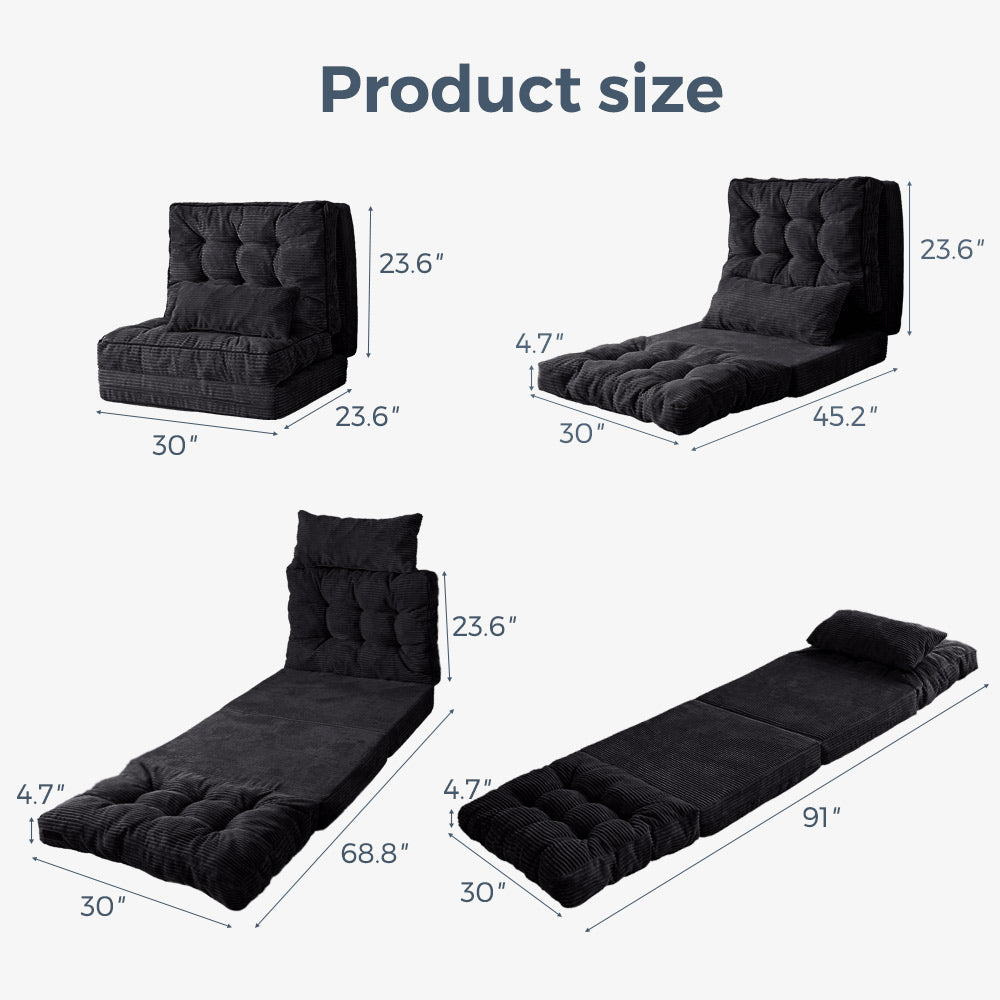 bean bag sofa bed#size_single-30x91-inch