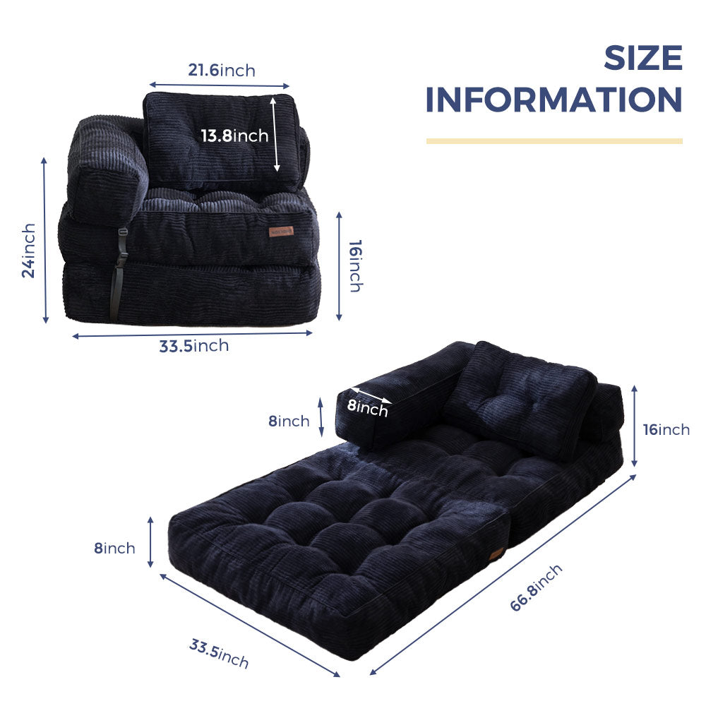 bean bag sofa bed#color_black