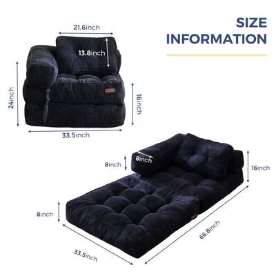 bean bag sofa bed#color_black
