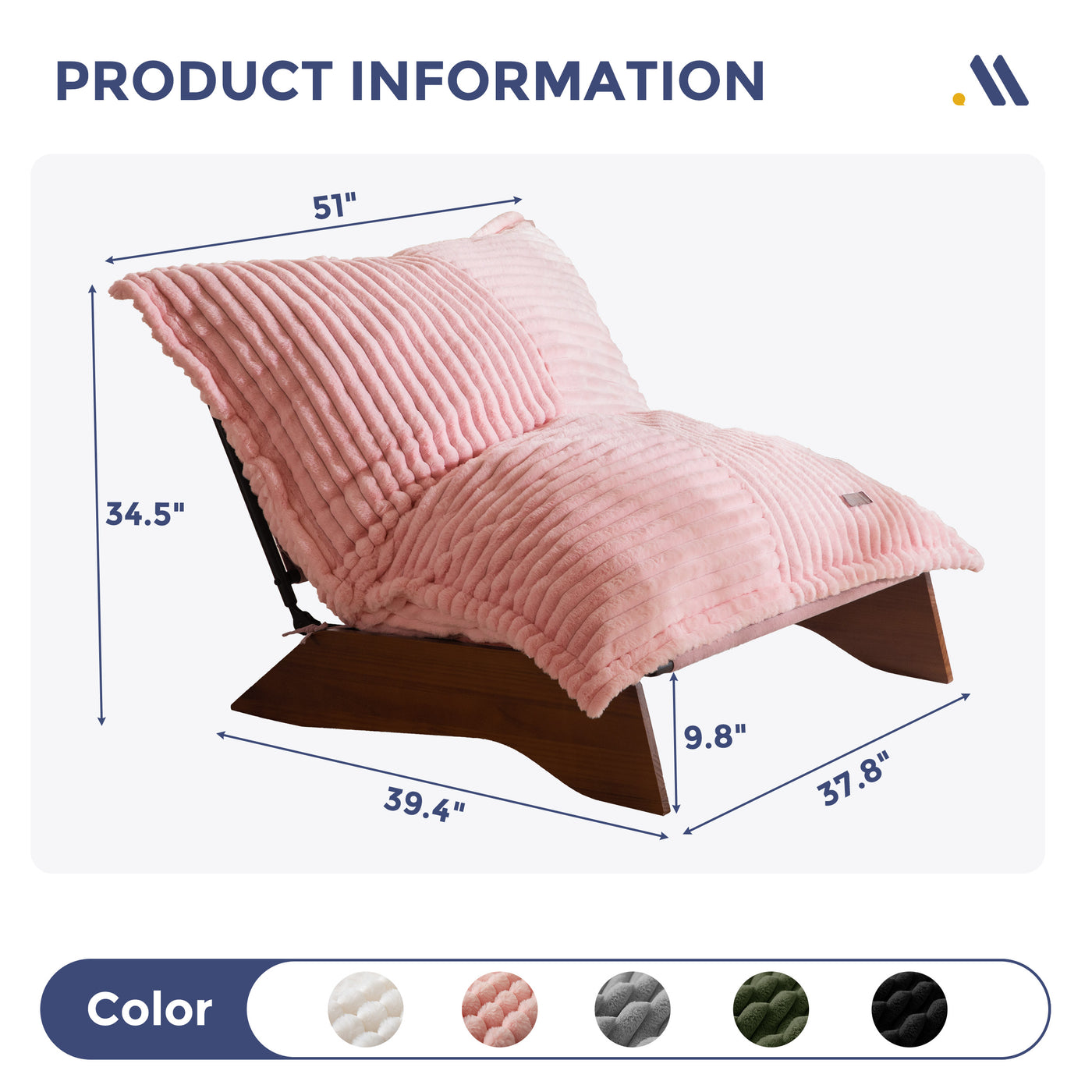 MAXYOYO Adjustable Living Room Chair, 3-Position Bean Bag Chair with Removable Cover, Upholstered Accent Chair with Frame, Soft Reclining Lounge for Bedroom, Apartment, Office