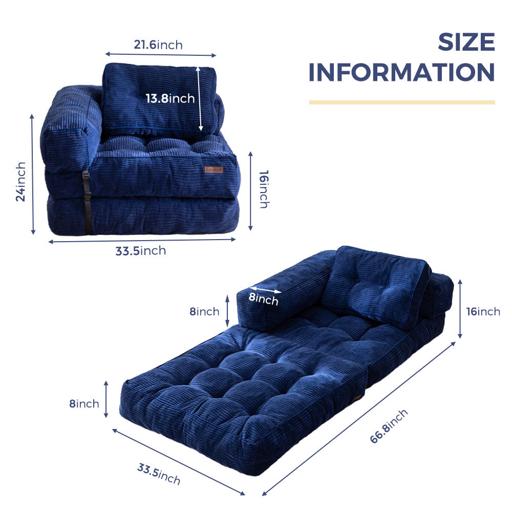 bean bag sofa bed#color_navy