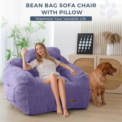 bean bag chair#color_purple