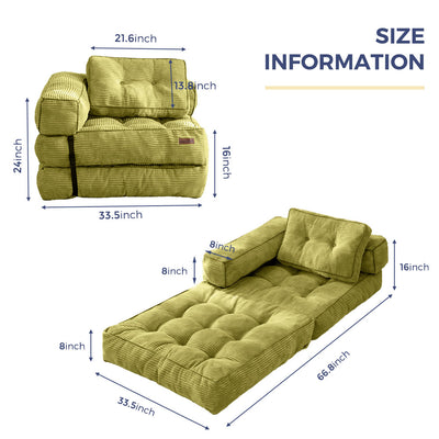 bean bag sofa bed#color_green