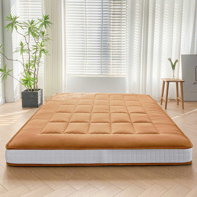 futon mattress#color_light-brown