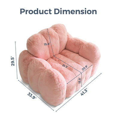 MAXYOYO Cloud Bean Bag Chair – Soft Floor Sofa for Adults, Single Floor Couch