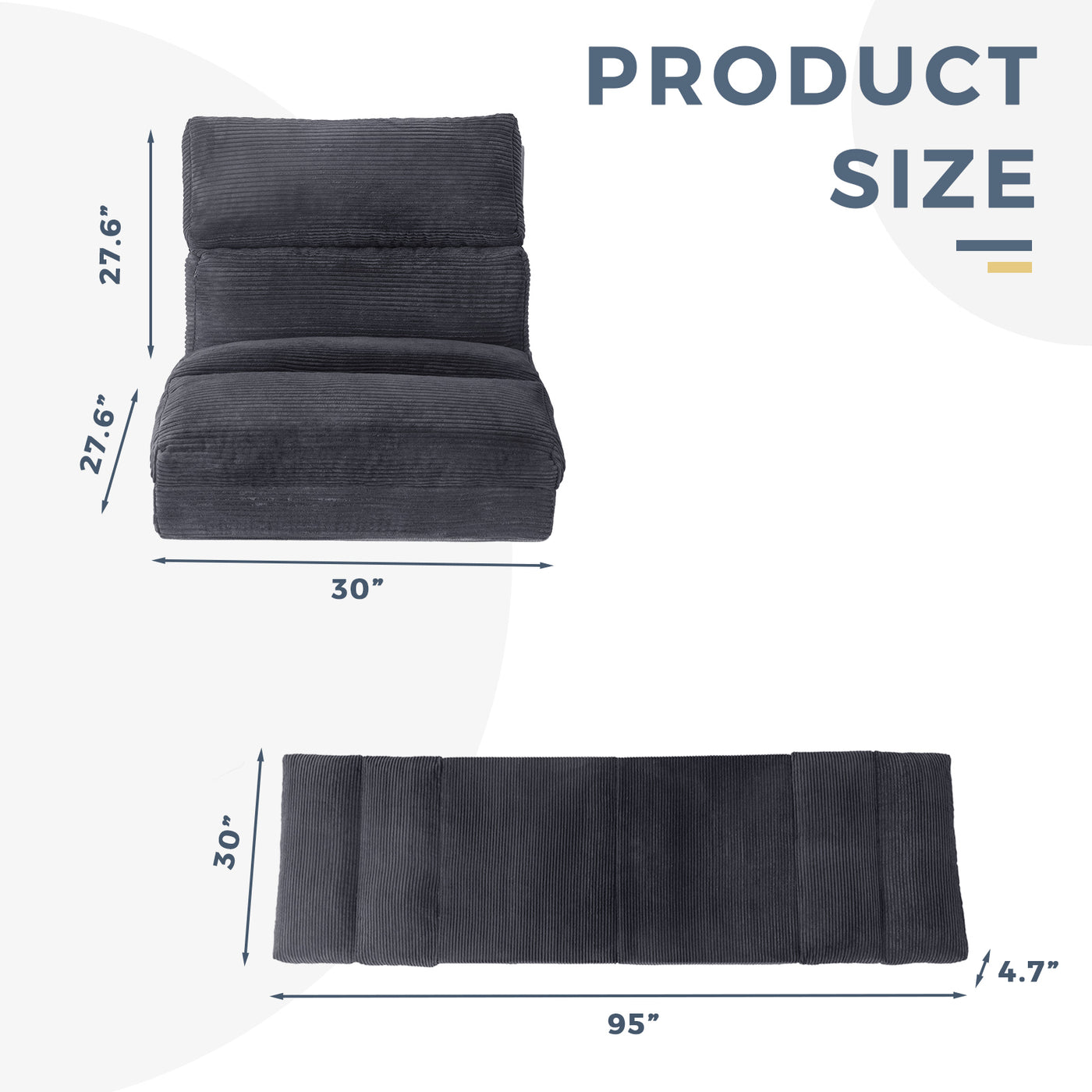bean bag sofa bed#size_single-30x95-inch