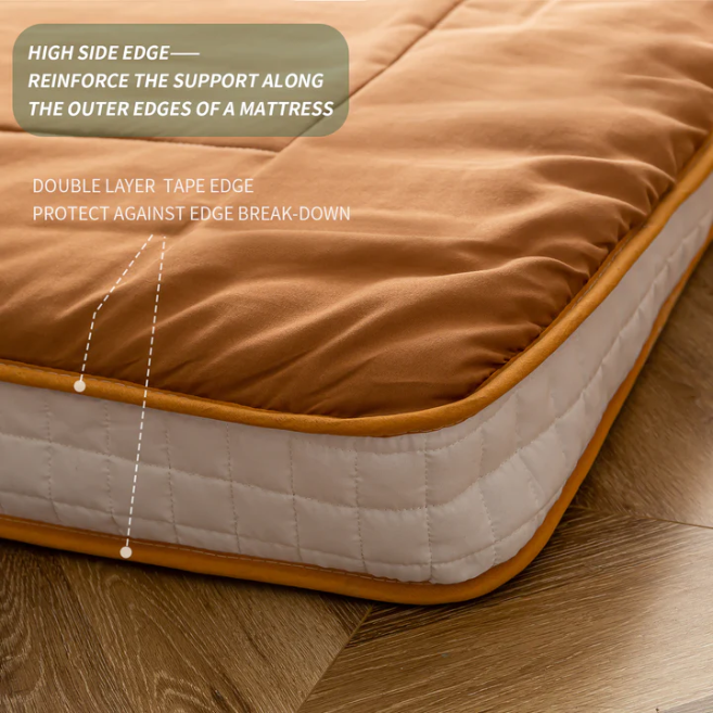 futon mattress#color_light-brown