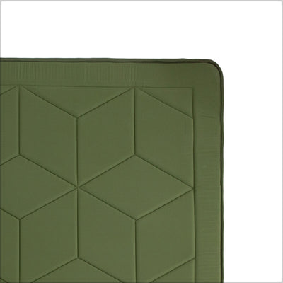 MAXYOYO 6" Extra Thick Floor Futon Mattress, Geometric Diamond, Green