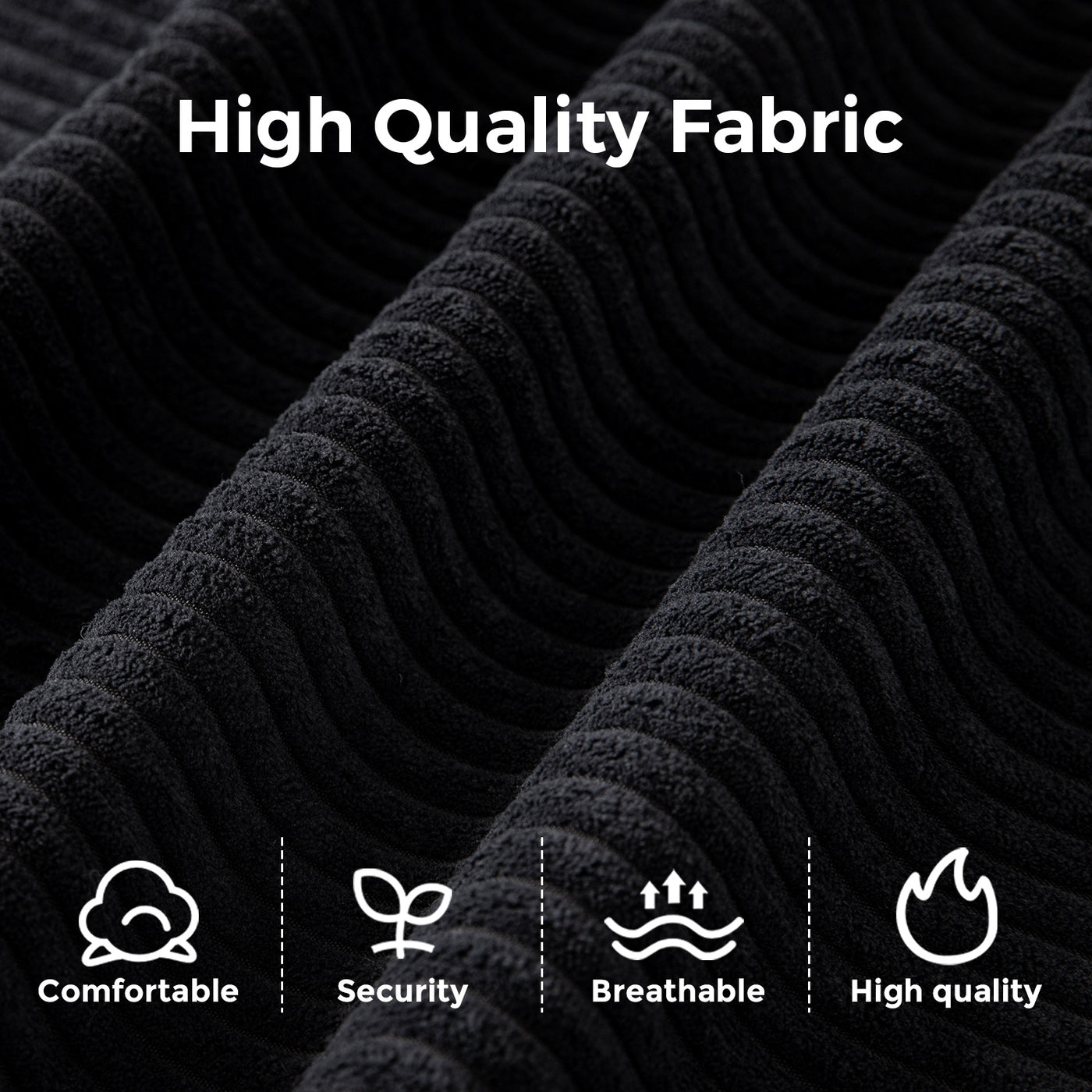 MAXYOYO Bean Bag Chair for Adults, Upholstered Floor Sofa, Loveseat Boneless Couch with Tufted Cushion & Backrest, Sofa in A Box, Large Bean Bag Couch for Bedroom Living Room, Black