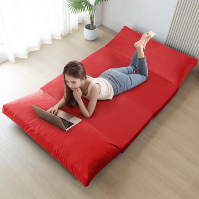floor sofa bed#color_red