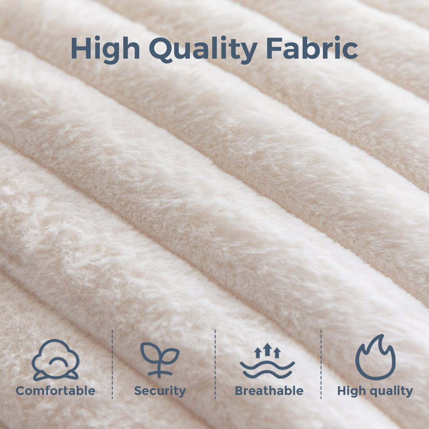 MAXYOYO 3-Seater Faux Fur Sofa – Fluffy Boneless Couch with Pillows in a Box, Faux Fur Lounge, No Assembly