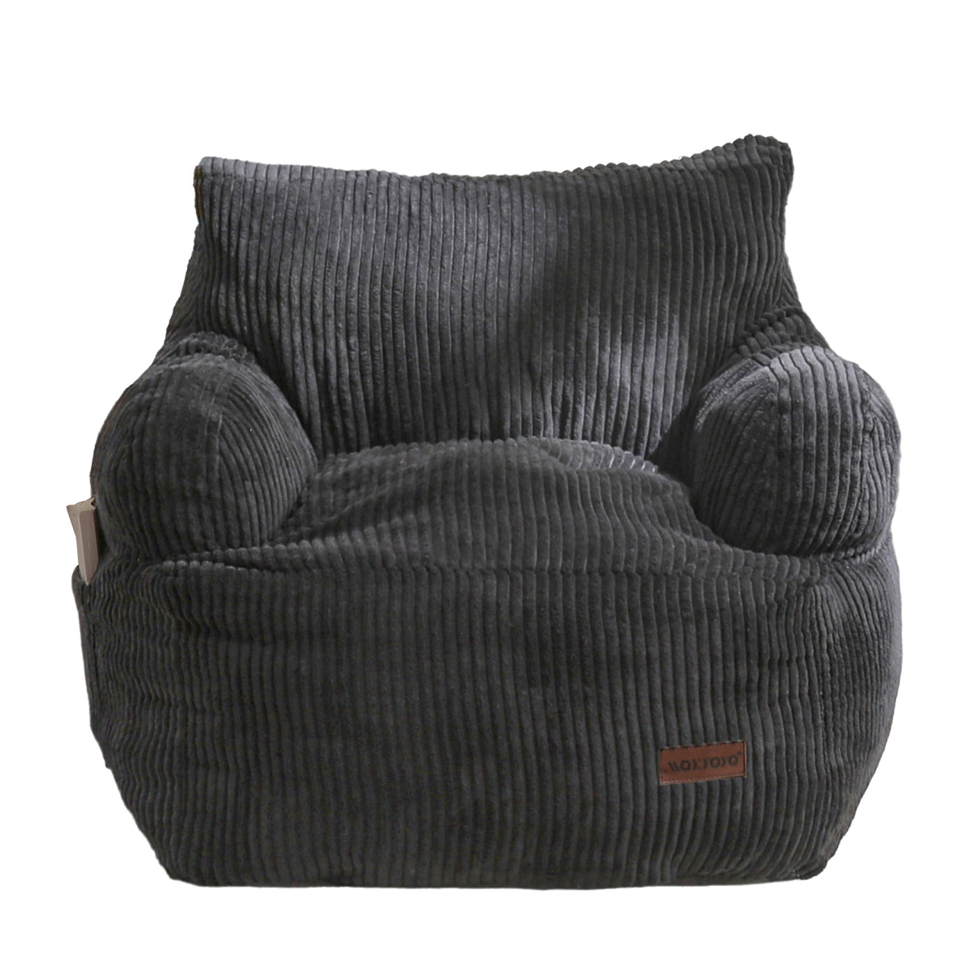 MAXYOYO Kids Bean Bag Chair, Stuffed Toddler Bean Bag Sofa with Filler Bean Bag Chair for Boys and Girls, Dark Grey