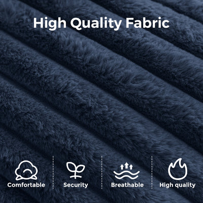 MAXYOYO 3-Seater Faux Fur Sofa – Fluffy Boneless Couch with Pillows in a Box, Faux Fur Lounge, No Assembly