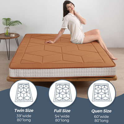 futon mattress#color_6inch-geometric-brown