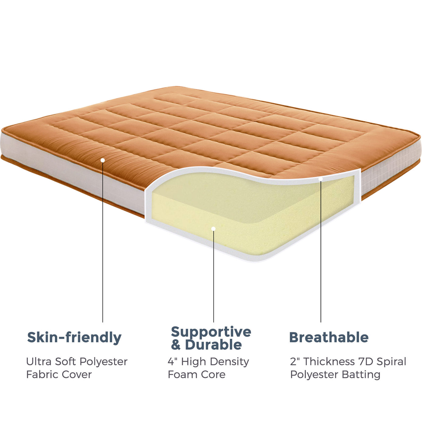 futon mattress#color_light-brown