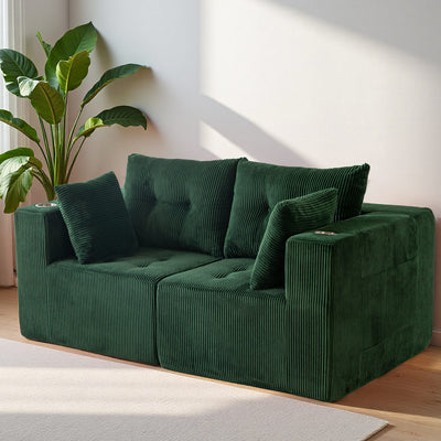 Modular Sectional Sofa Couch #color_green
