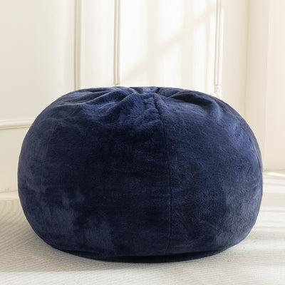 MAXYOYO 2-in-1 Kids Bean Bag Bed, Convertible Kids Bean Bag Chair to Bed, Floor Cushion (Blue)
