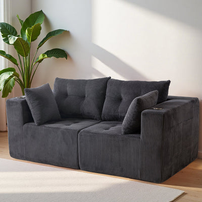 Modular Sectional Sofa Couch #color_grey