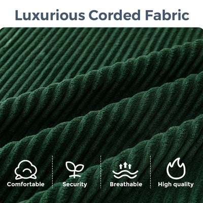 U Shaped Modular Sofa #color_green