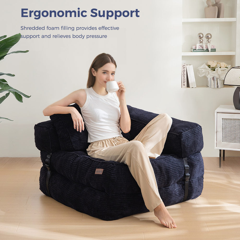 bean bag sofa bed#color_black