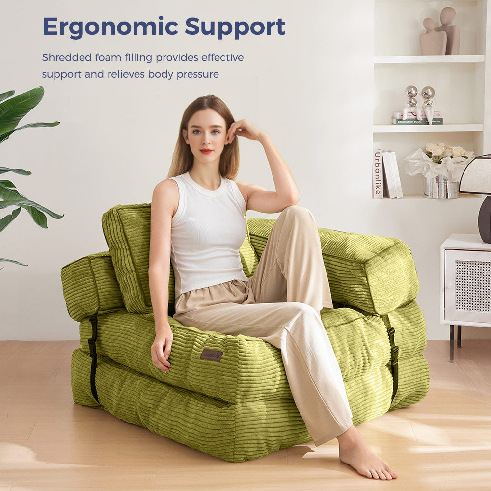 bean bag sofa bed#color_green