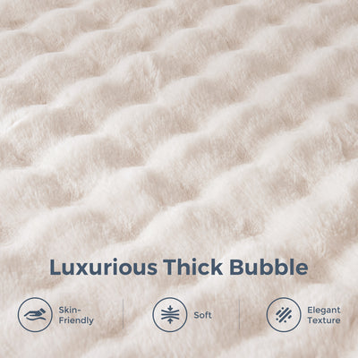 MAXYOYO Giant Bean Bag Chair for Adults, Faux Fur Shell-Shaped Floor Couch