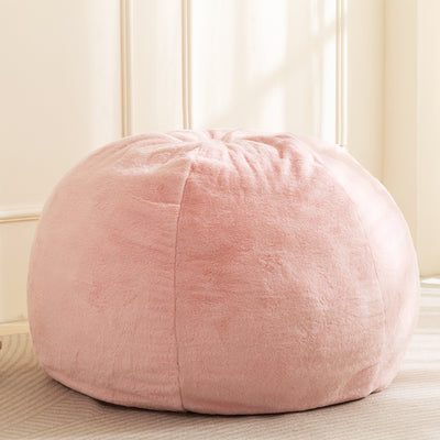 MAXYOYO 2-in-1 Kids Bean Bag Chair, Convertible Kids Bean Bag into Floor Bed (Pink)