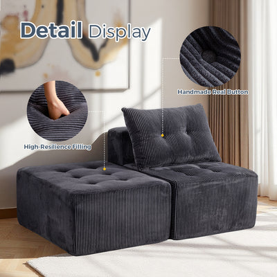 Modular Sectional Chaise Lounge #color_grey
