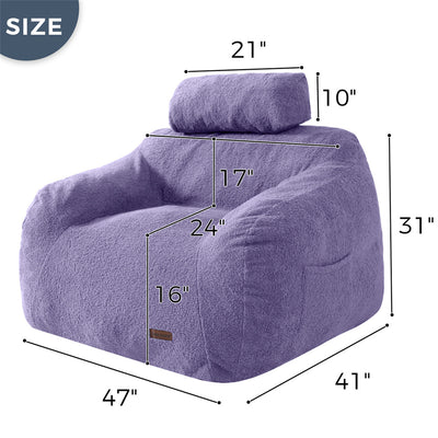 bean bag chair#color_purple