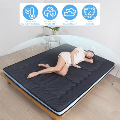 MAXYOYO Cooling Roll Up Floor Futon Mattresses, Black