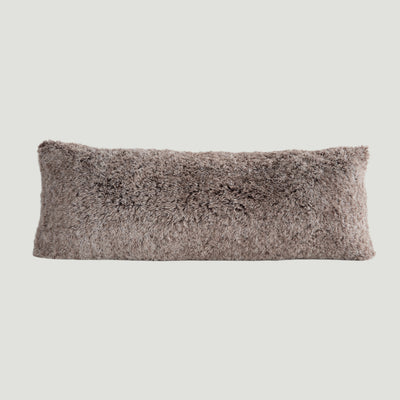 MAXYOYO Body Pillow, Ultra Luxury Faux Fur Body Pillow with Memory Foam & Washable Cover, (20x54 inch, Coffee)