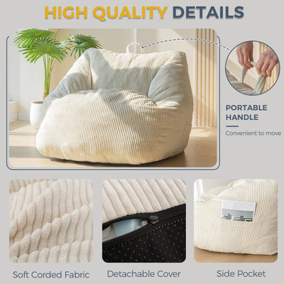 bean bag chair#color_beige