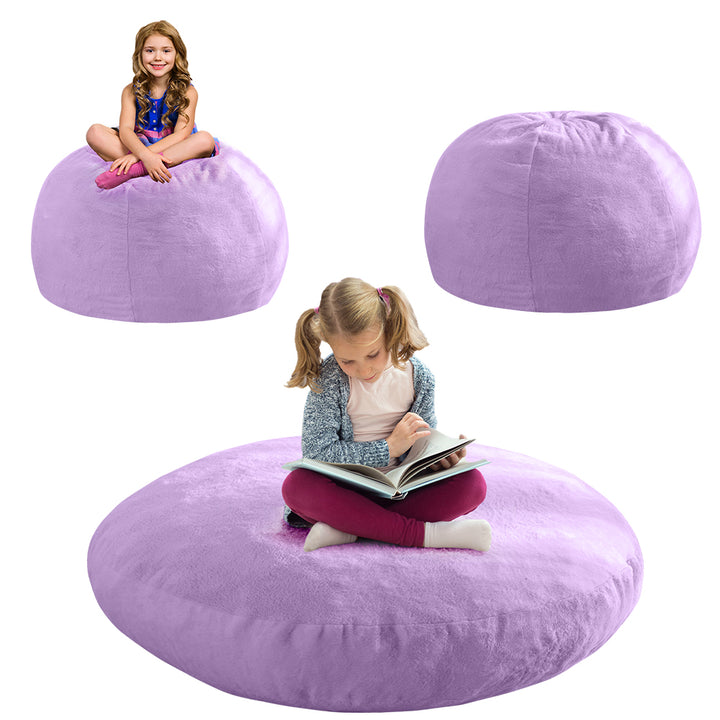 Sofa Purple Bean Bag Chair Amazon MAXYOYO Convertible Kids