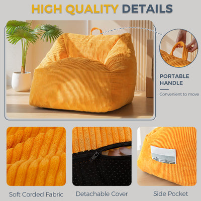 bean bag chair#color_orange