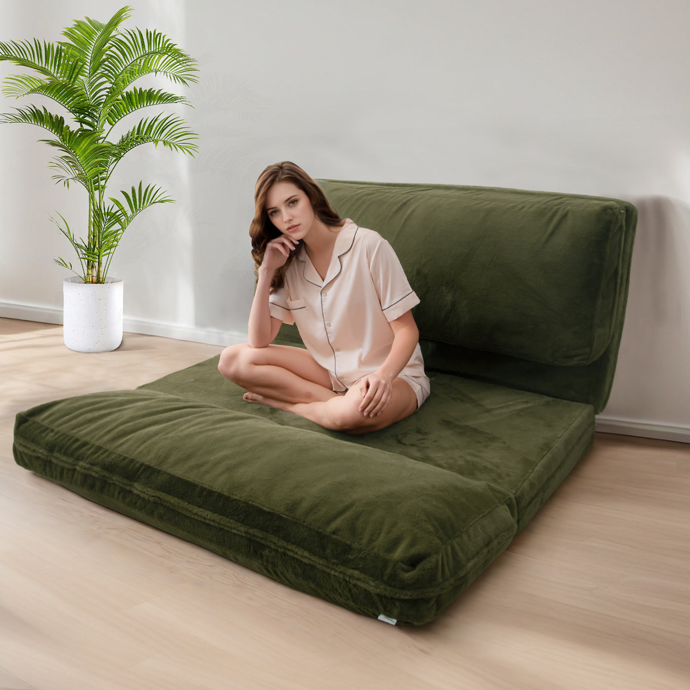bean bag bed#color_green