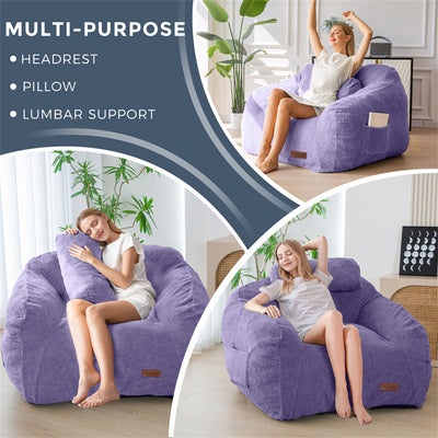 bean bag chair#color_purple