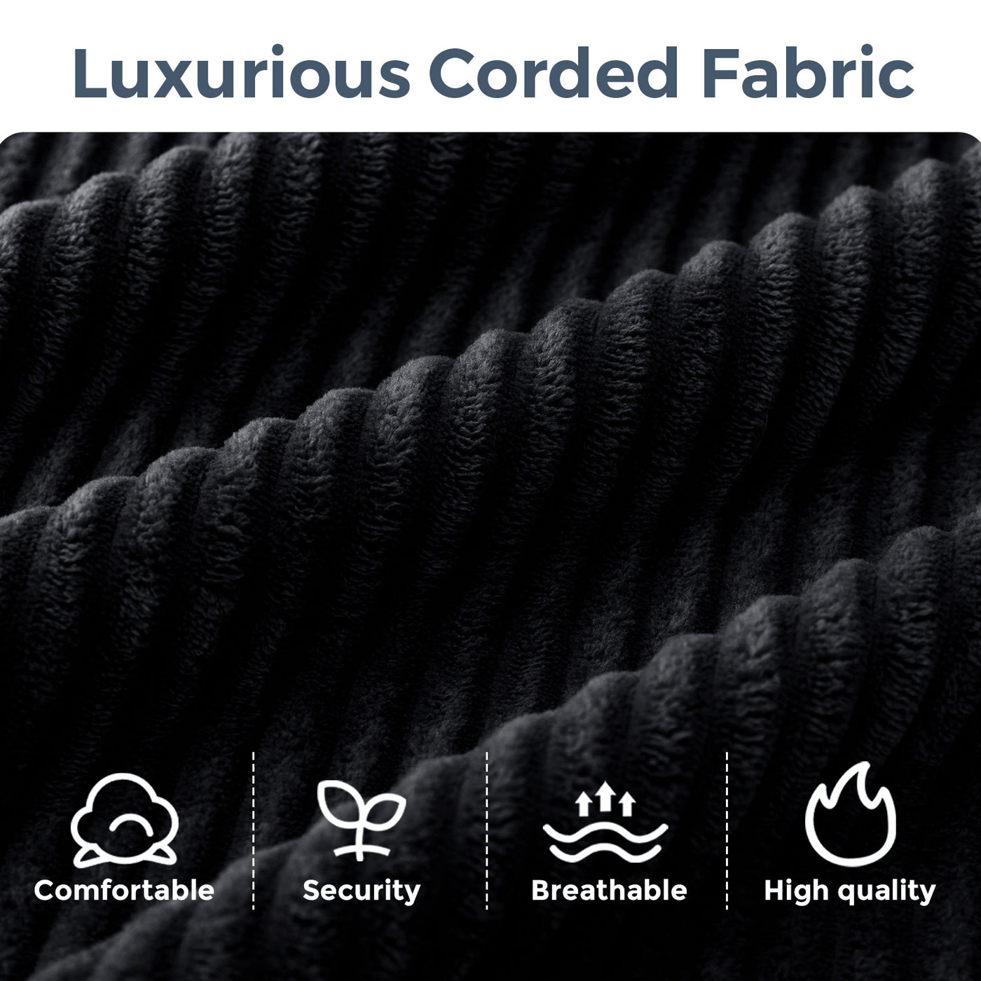 U Shaped Modular Sofa #color_black