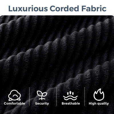 U Shaped Modular Sofa #color_black